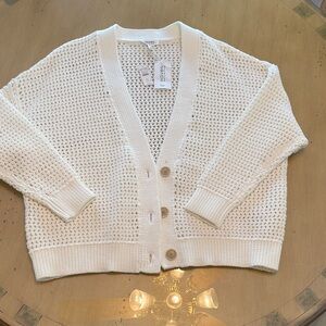 Elegant Knit Cardigan by Haven Well Within XL  Ivory NWT